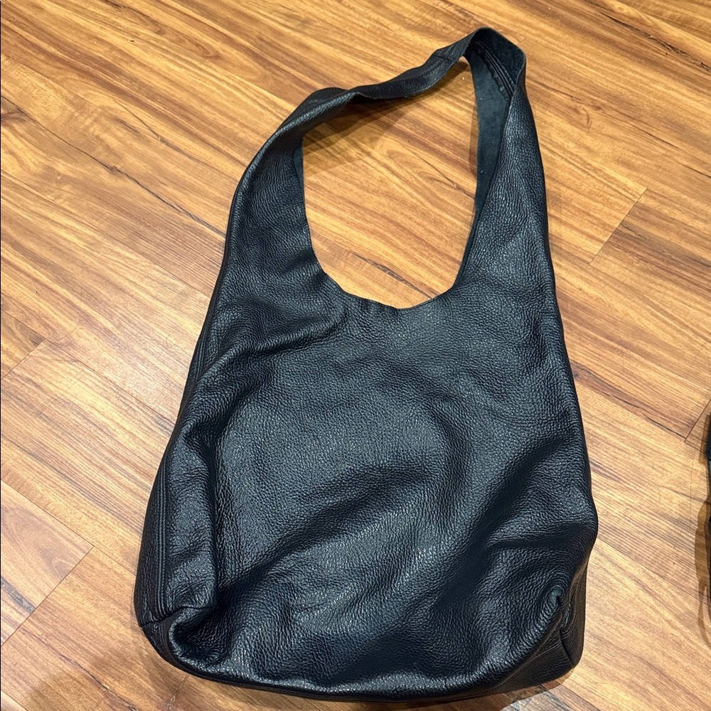 Eileen Fisher Textured Italian Leather Shopper Tote